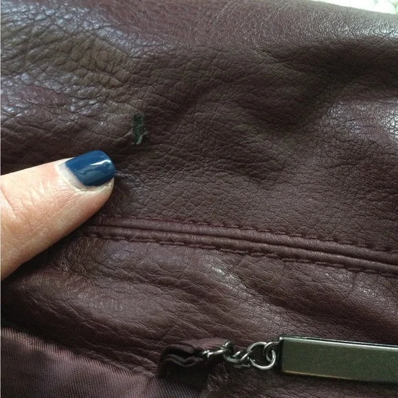 Steve Madden Women's Burgundy Moto Jacket - Picture 9 of 9